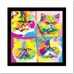 Persian Cat Pop Art - Cat Lover Gift Posters and Art